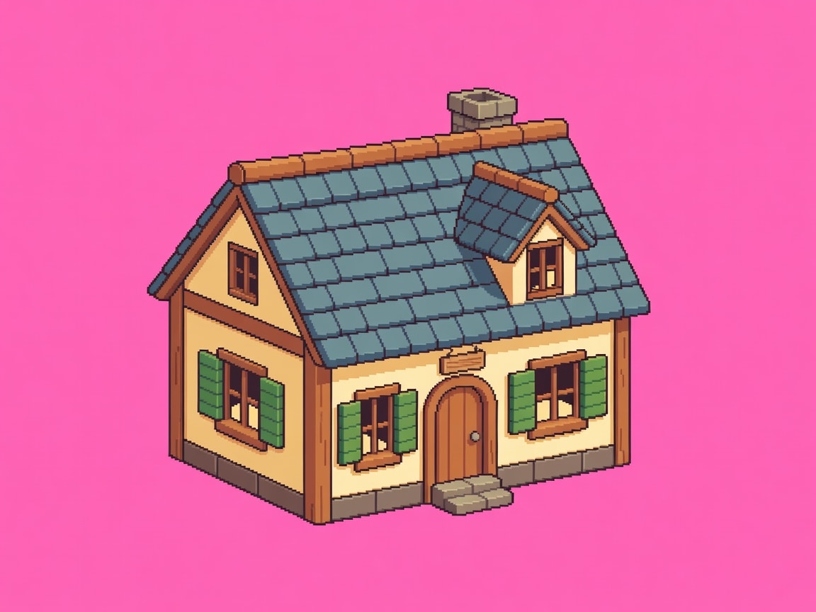 Cottage 2 - Slate Roof Wheat Walls