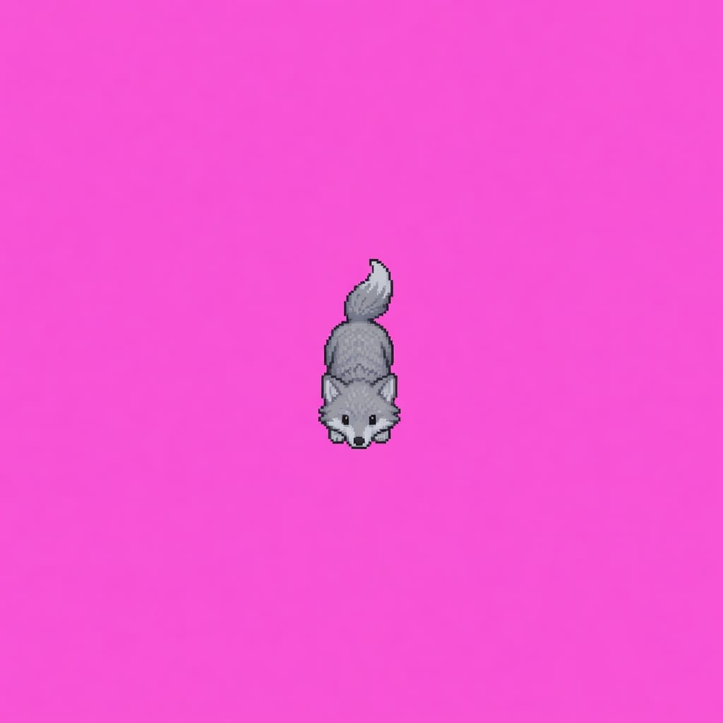 Wolf top-down pixel sprite
