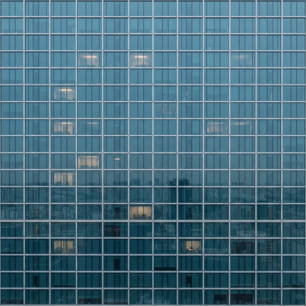 Image: seamless tileable texture of a modern glass office