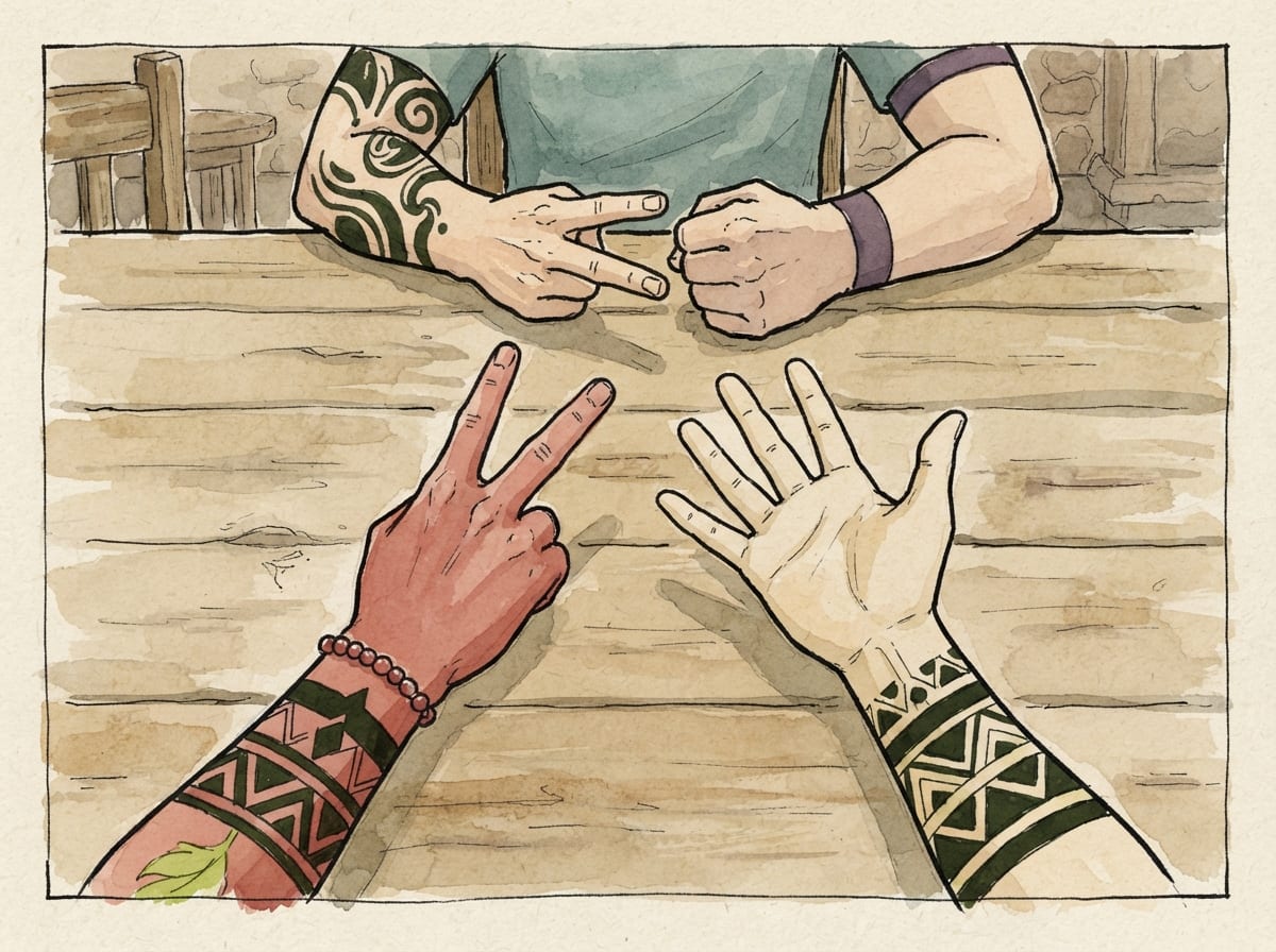 Hand-drawn