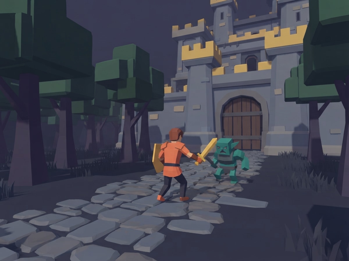 Chunky low-poly
