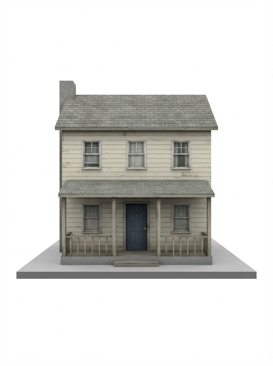 PS2 two-story narrow house