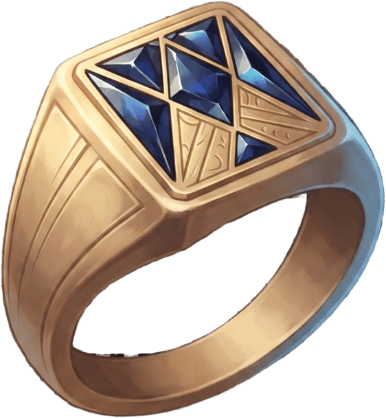 Image: a signet ring, family heirloom jewelry piece: poli