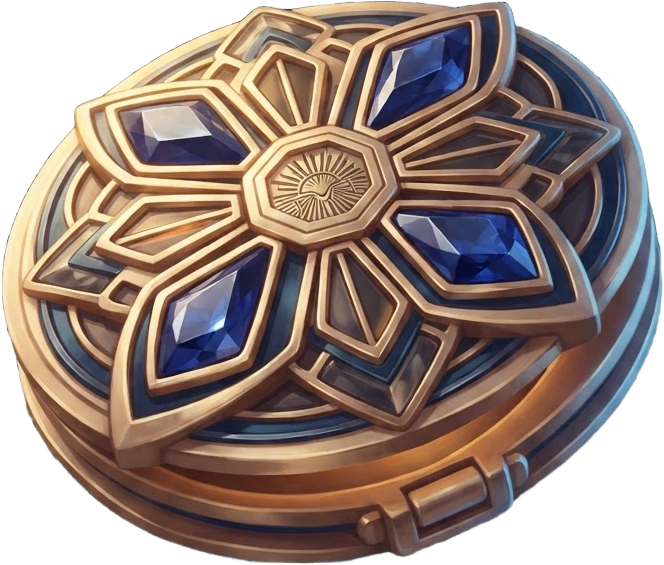 Image: an ornate brooch with a hidden locket compartment,