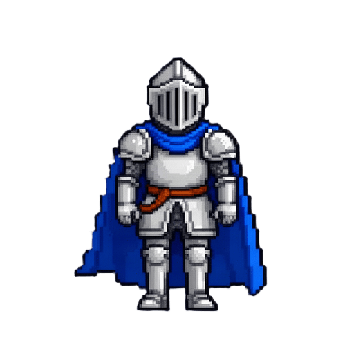 Blue Cape Knight