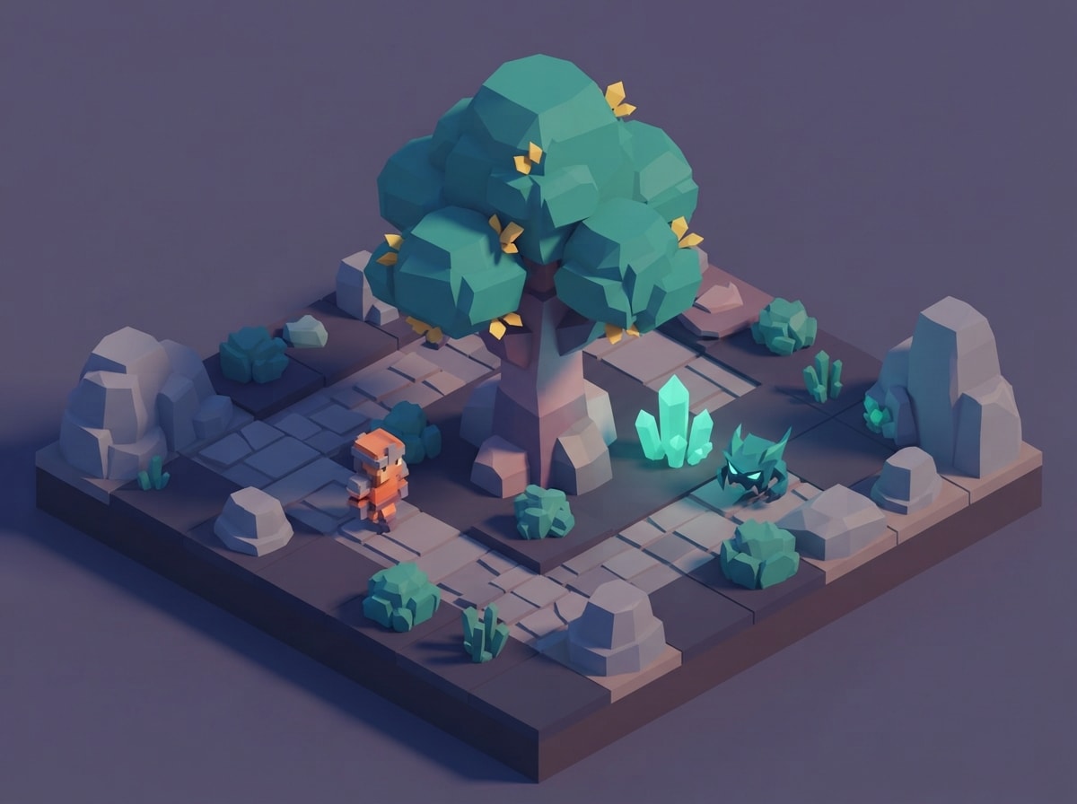 Chunky low-poly