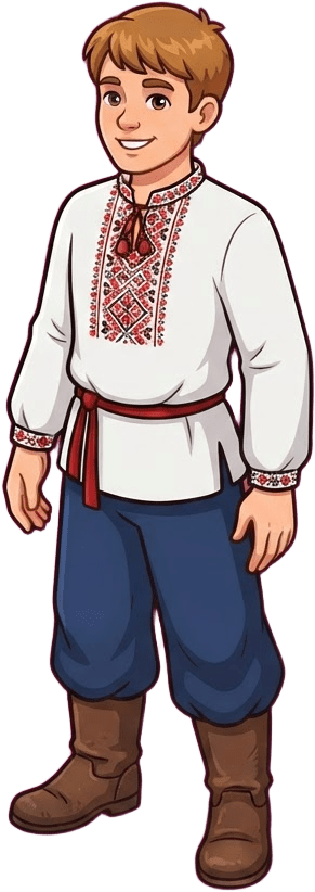 Image: 2D game character sprite, flat cartoon cel-shaded