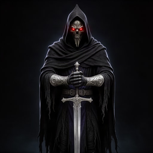 Hooded Skull Swordmaster