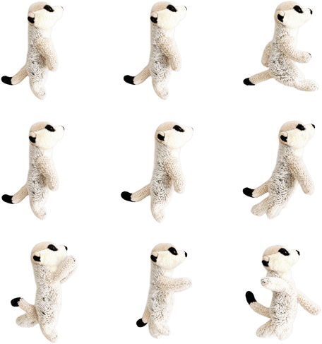 Plush Meerkat Sprite Sheet