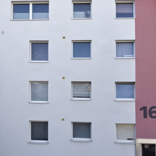 White Apartment Facade