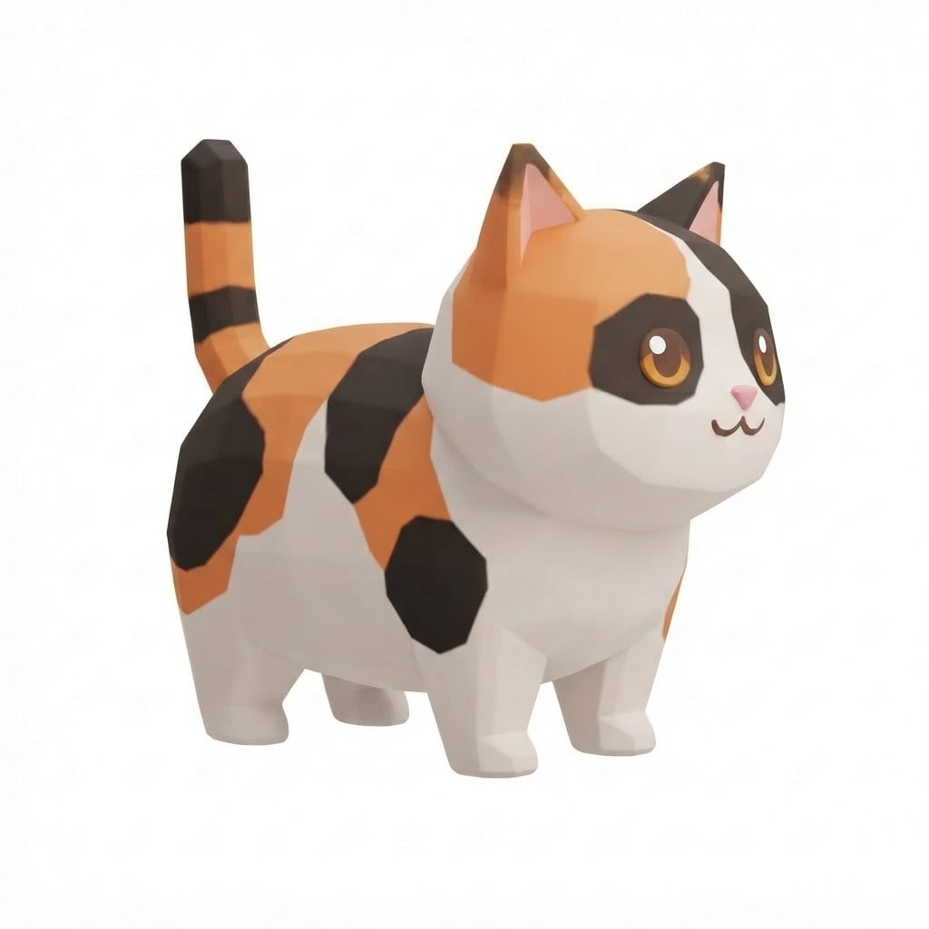 Image: Turn this cat into a Calico cat while keeping the