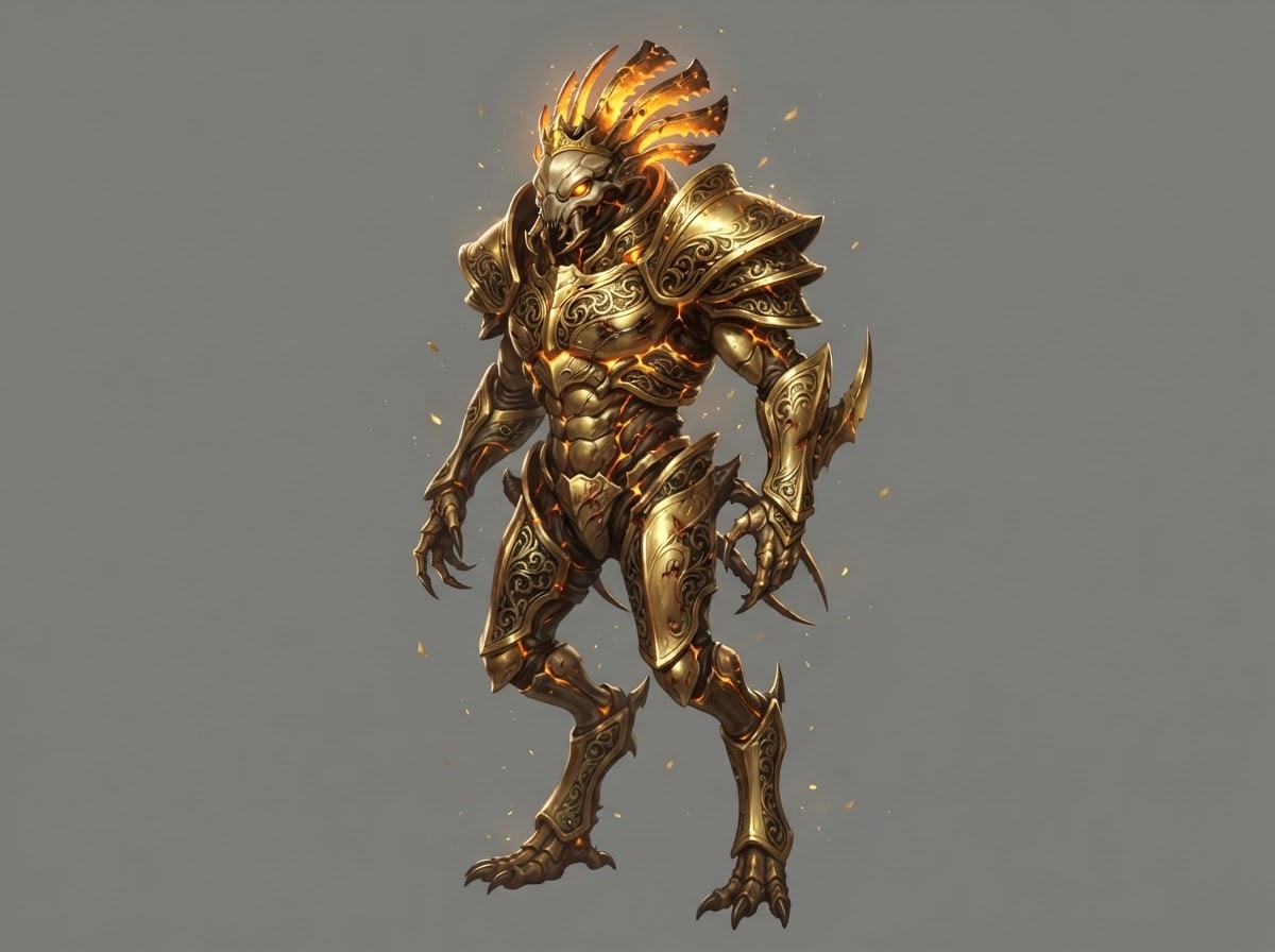 Gold Demon (Epic, 20% Human) Concept