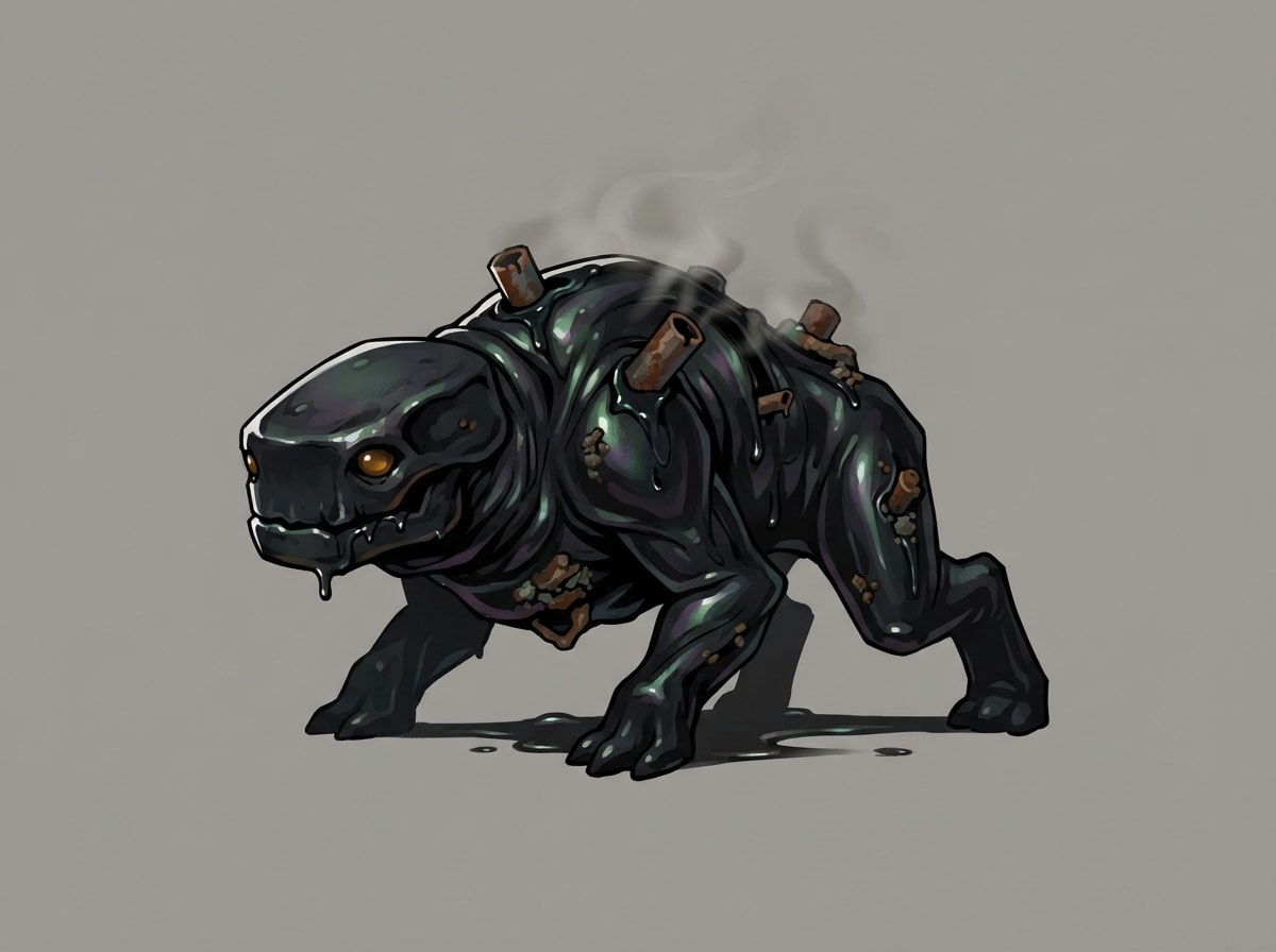 Sump Crawler (Oil, Uncommon, Quadruped) Concept