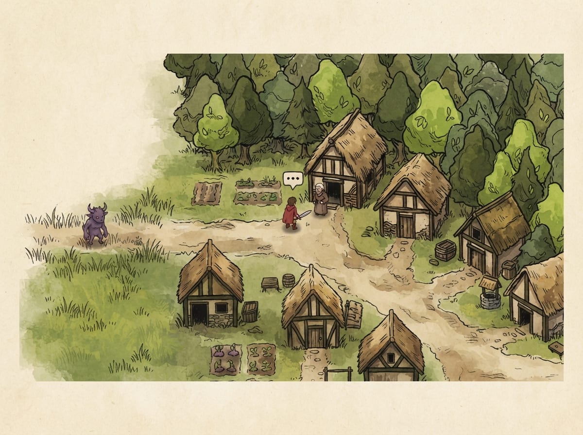 Hand-drawn