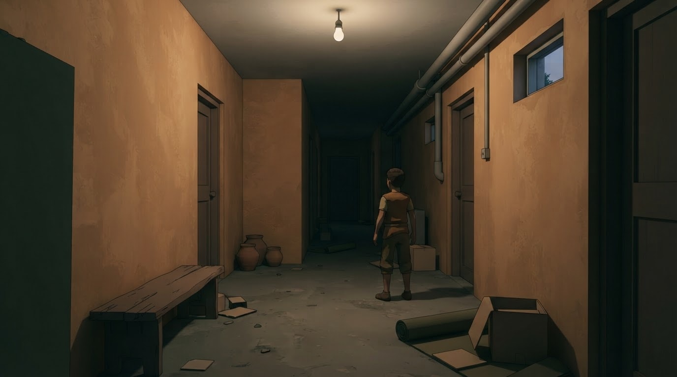 Tight dark halls