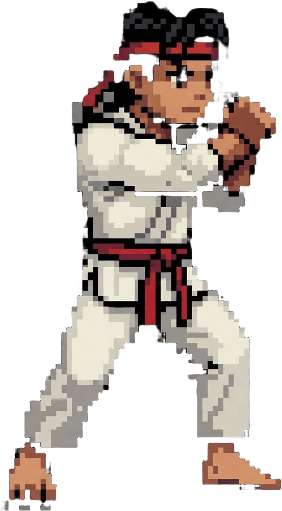 Image: Keep this exact same pixel art karate fighter char