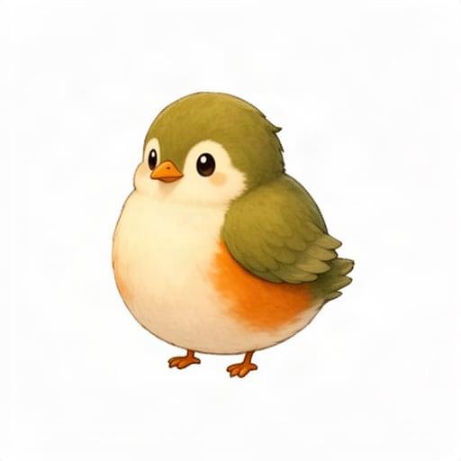 Standing Bird Character