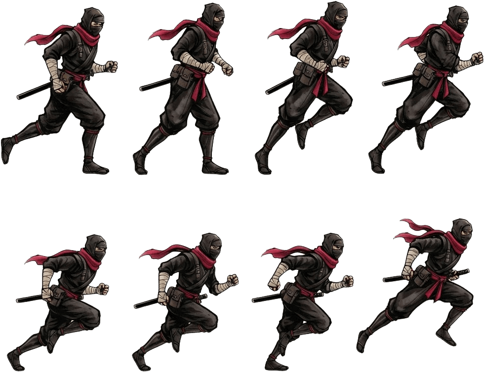 Image: Same exact ninja character, same black shinobi clo