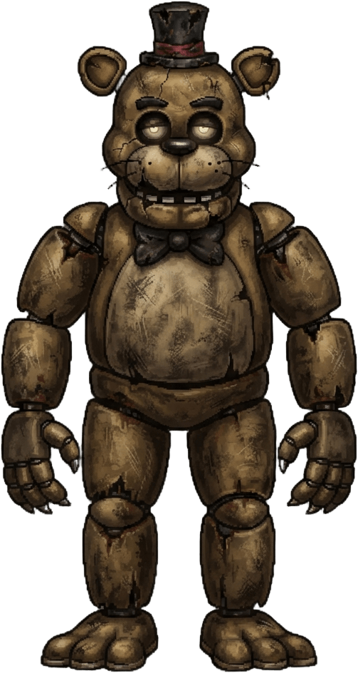 Image: Stylized 2D painted video game character sprite: a