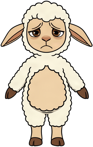 Cream Wool Sheep Torso