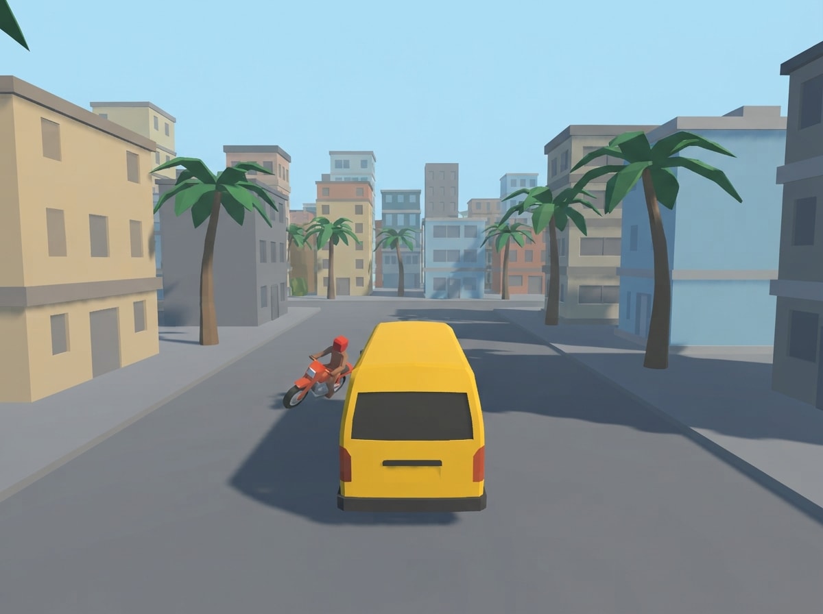 Chunky low-poly toon