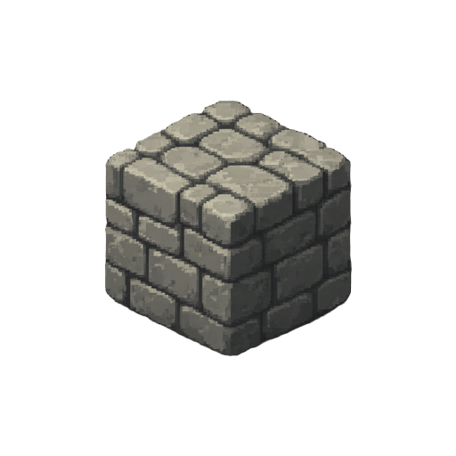 Isometric Stone Block