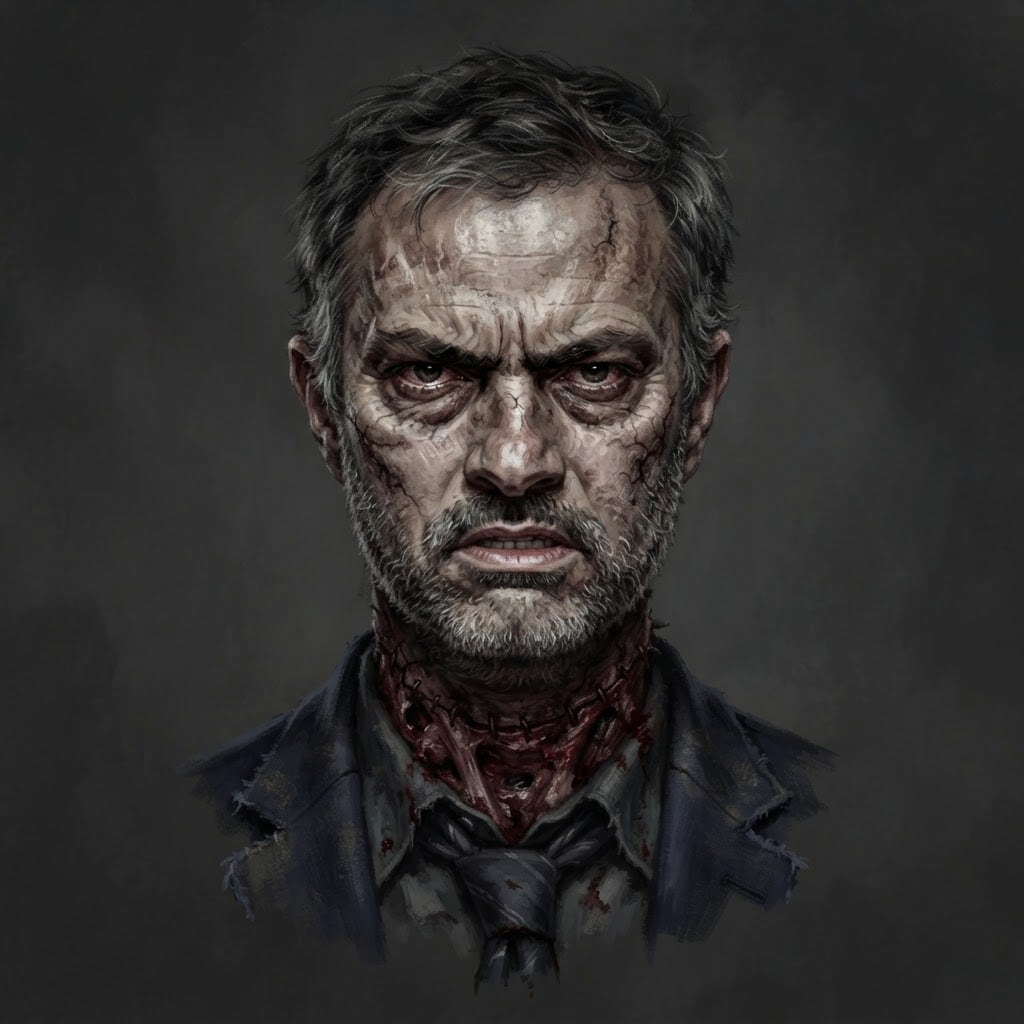 Image: Dark fantasy creature asset: the severed head of a