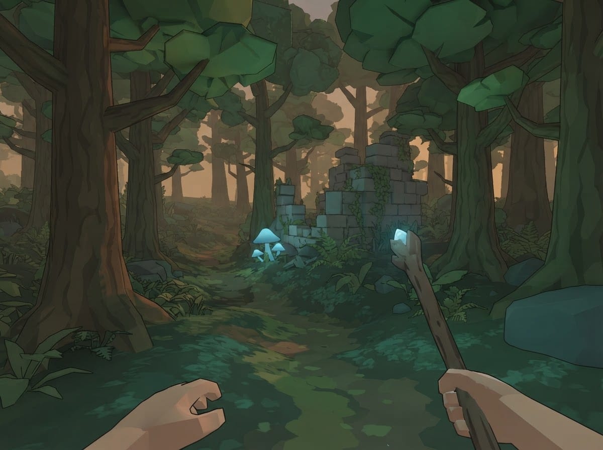 Chunky low-poly flats