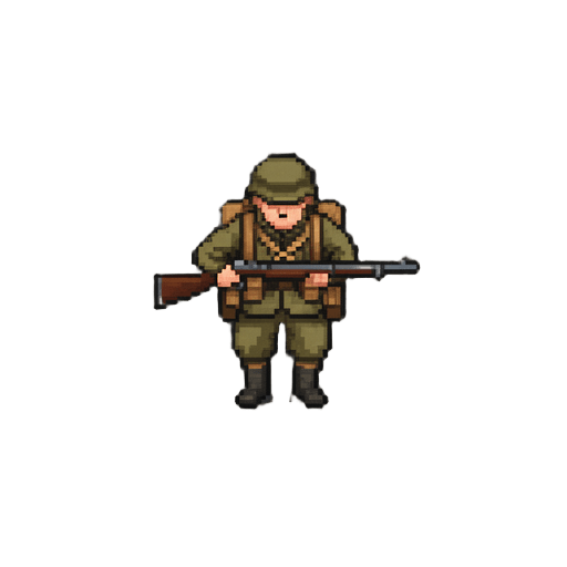 WWI Rifleman Pixel Art
