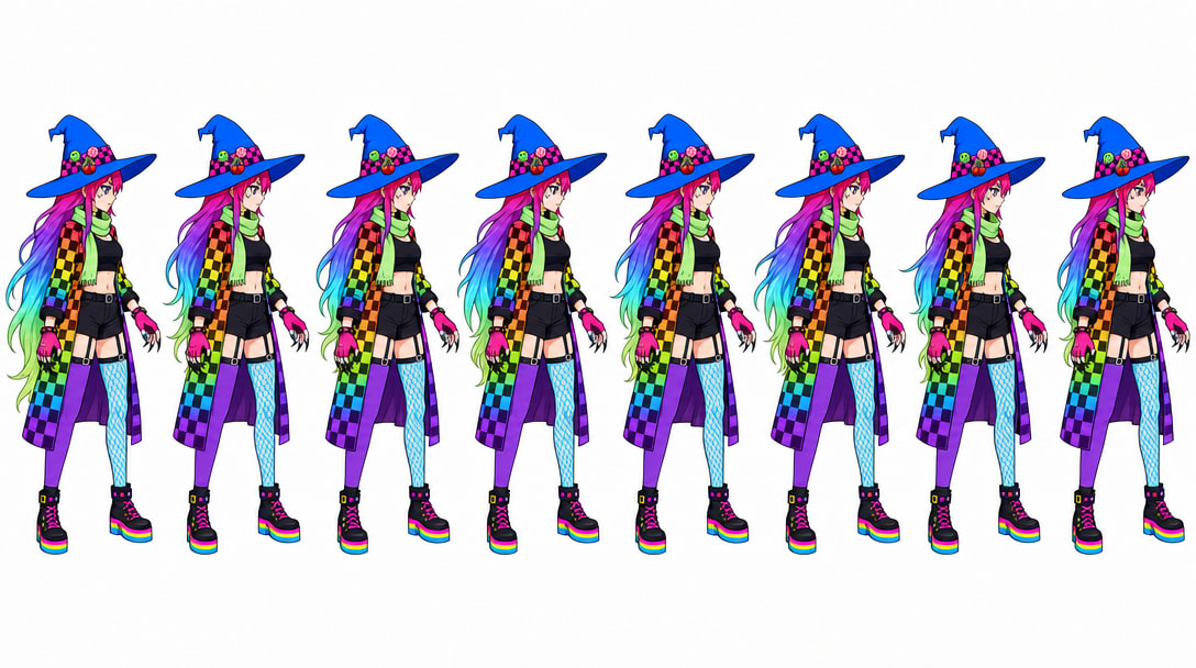 Sorcie idle animation sheet