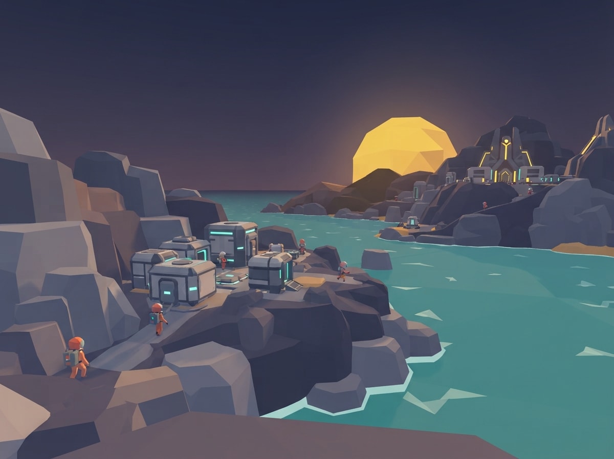 Chunky low-poly