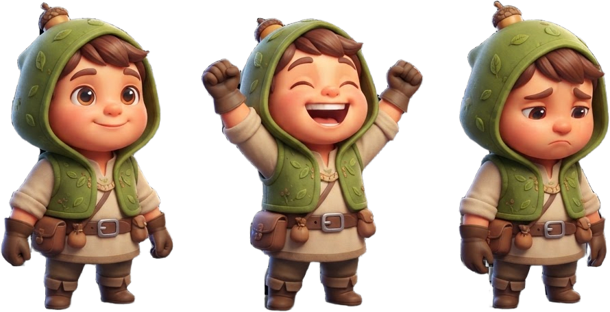 Image: Character expression sheet: ONE original character