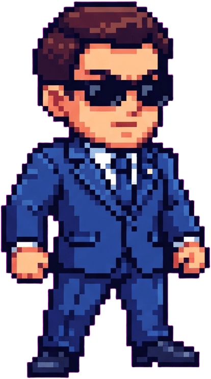 Image: 16-bit retro pixel art game sprite, single chibi c