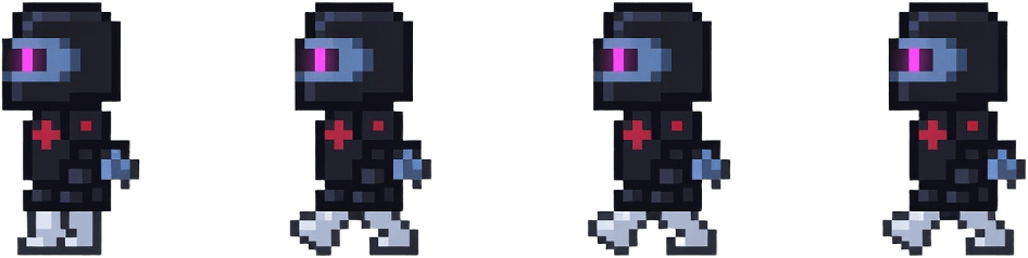 Pixel Knight Walk Sheet Left