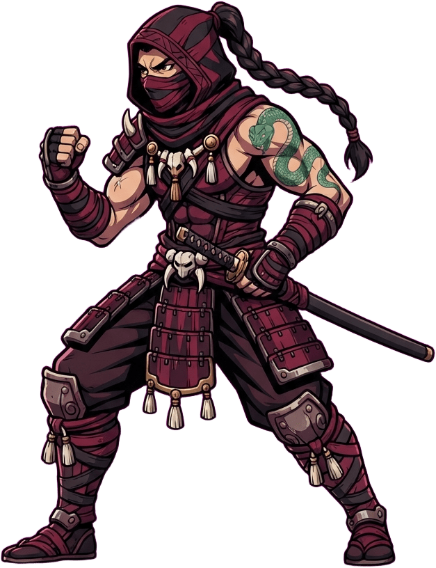 Image: Full body 2D game character sprite, side view, sta