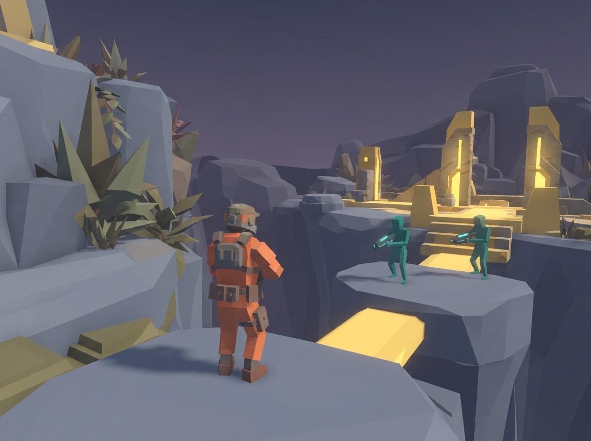 Chunky low-poly