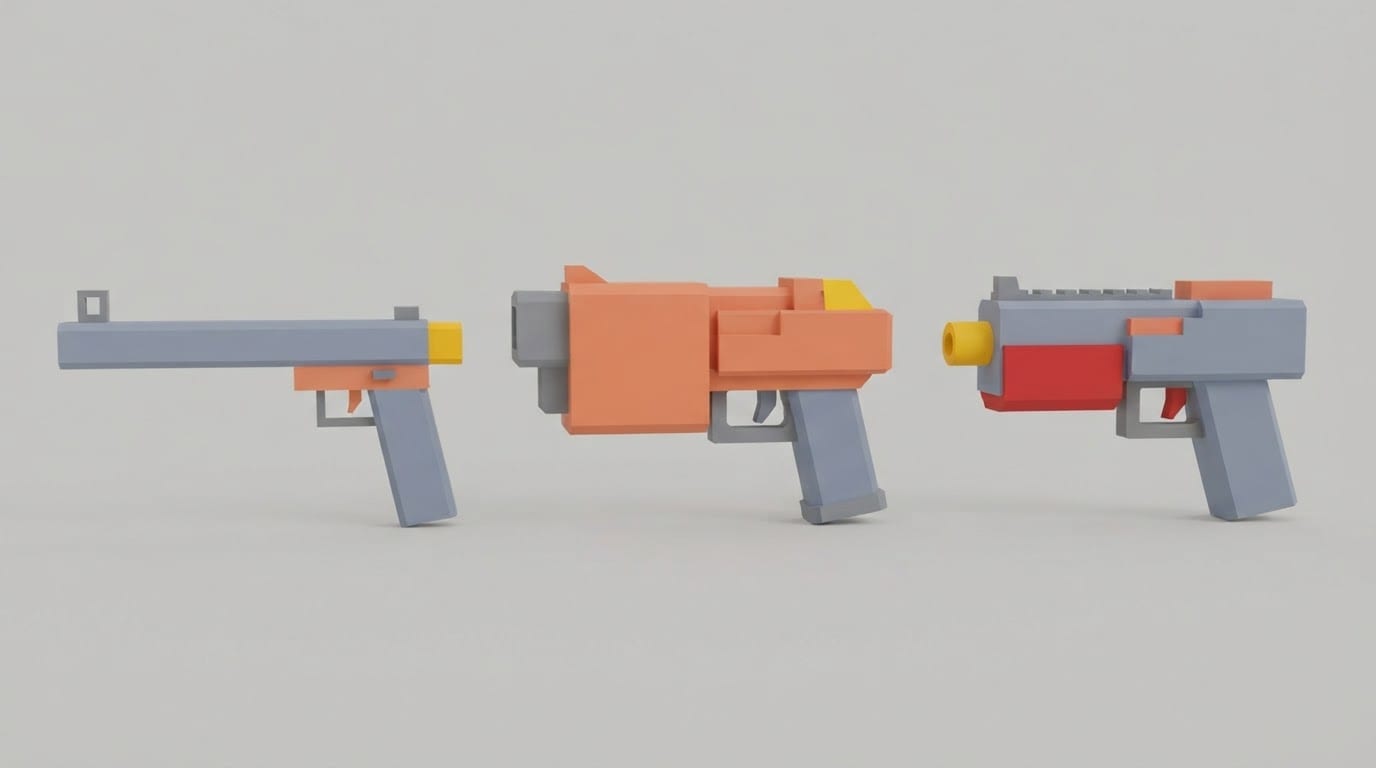 Blocky blasters