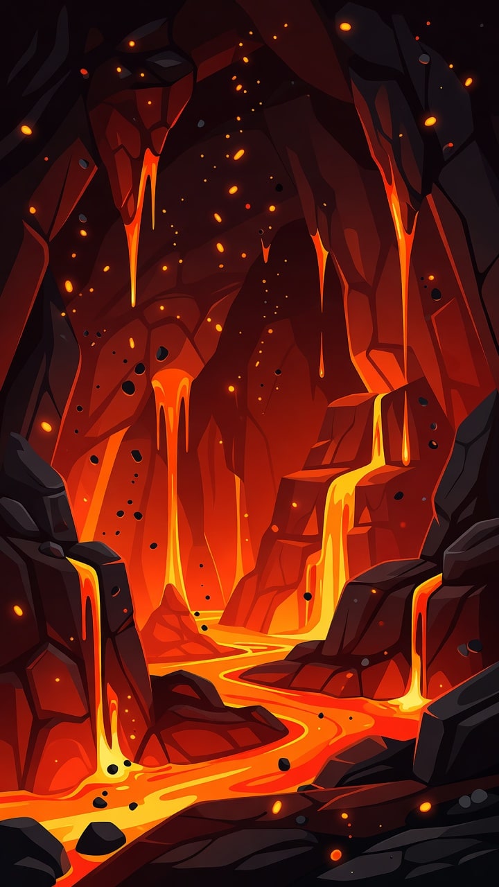 Biome Fire - Volcanic Cave