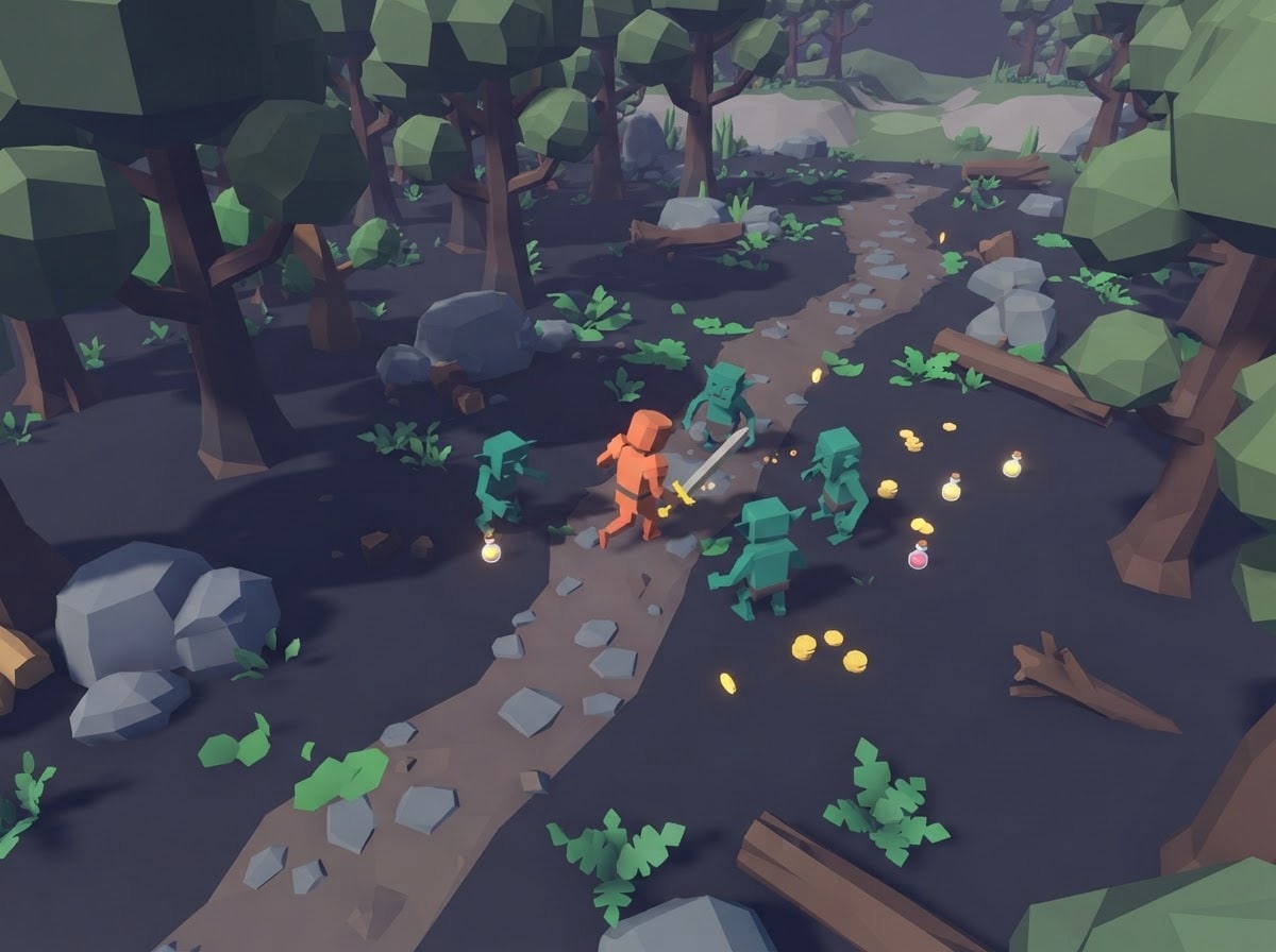 Chunky low-poly