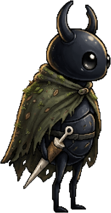 Image: Side-view 2D game character sprite, original tiny