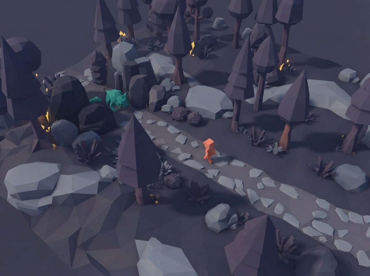 Chunky low-poly