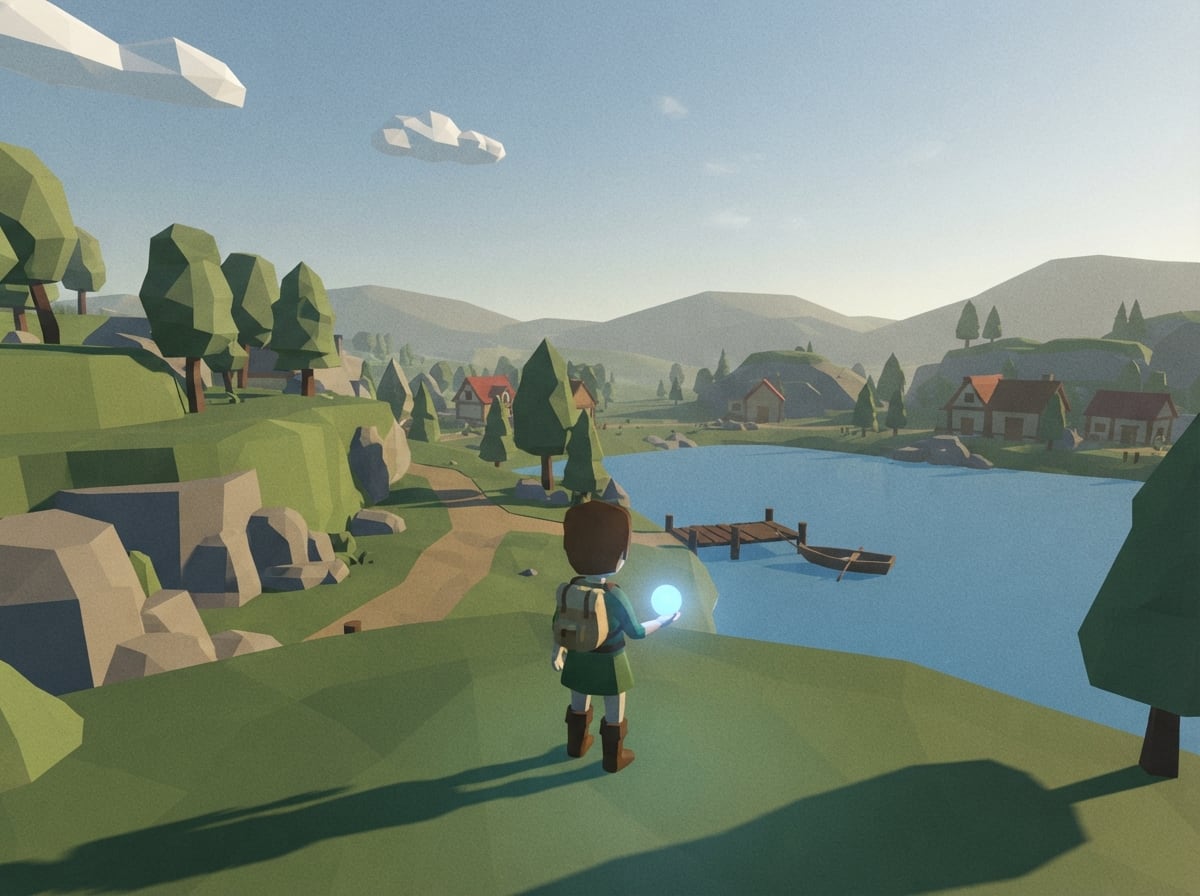 Blokkerige low-poly