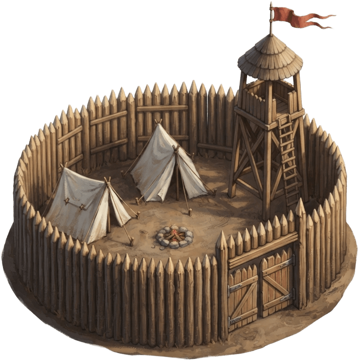 Image: Concept render of a single small medieval frontier