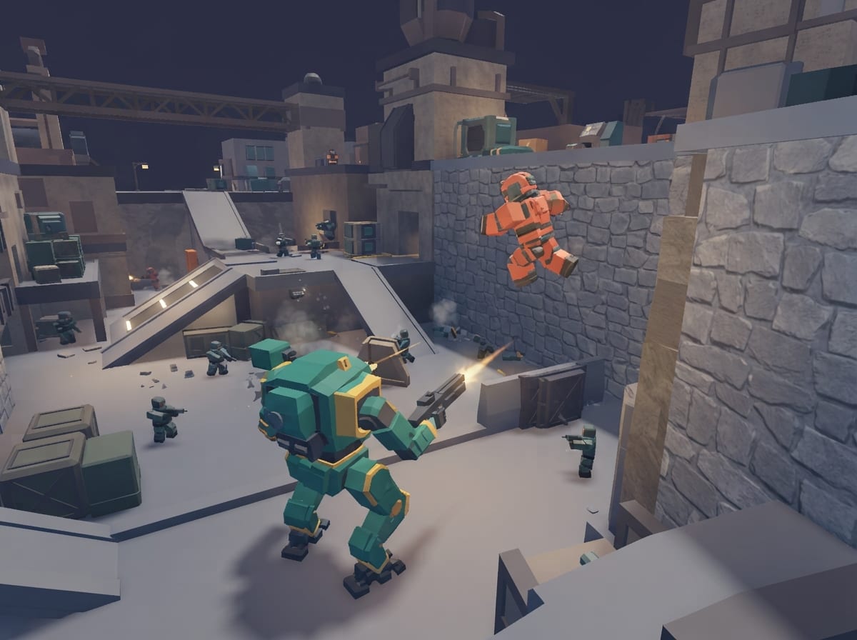 Chunky low-poly