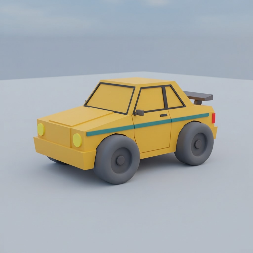 Low-poly car