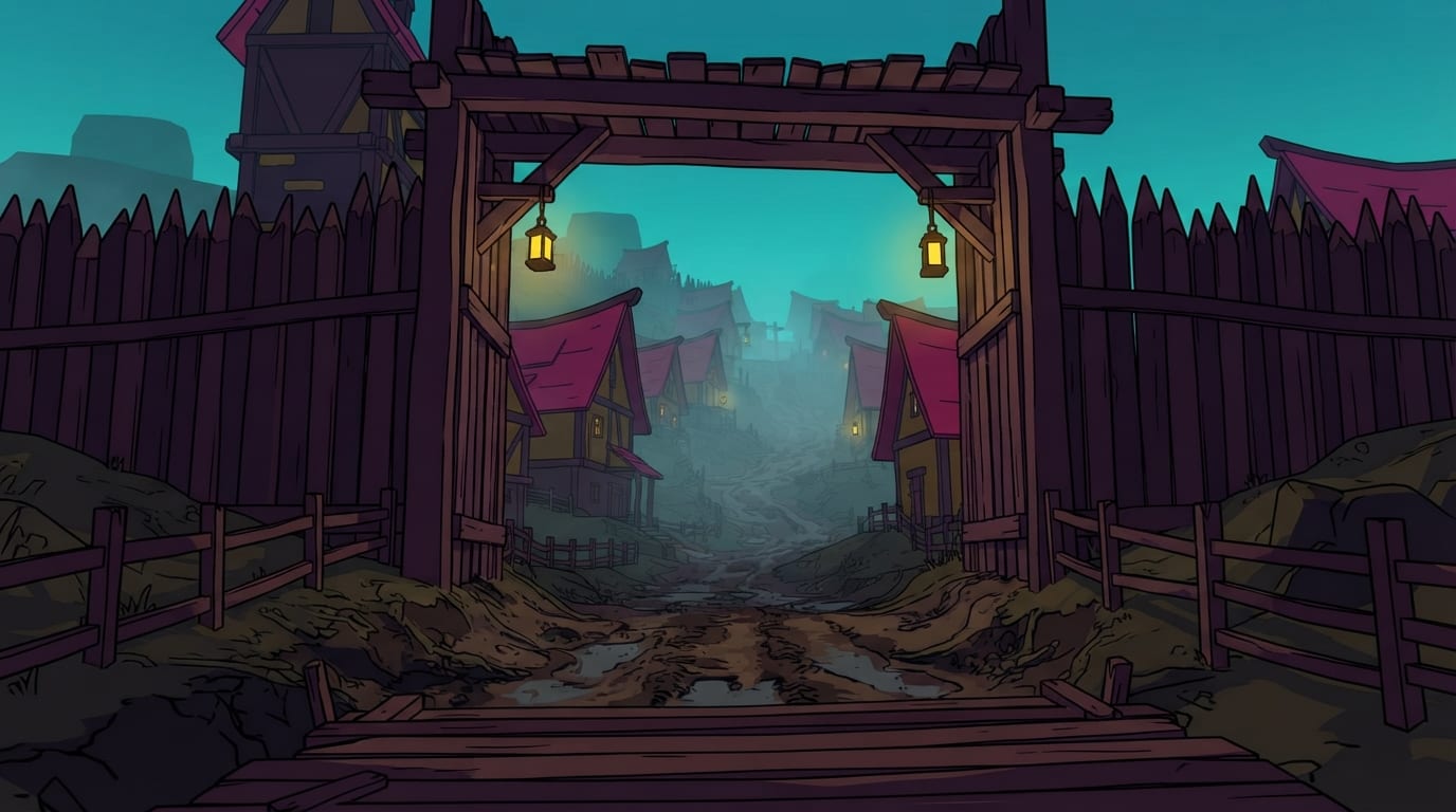 Flat graphic — first person