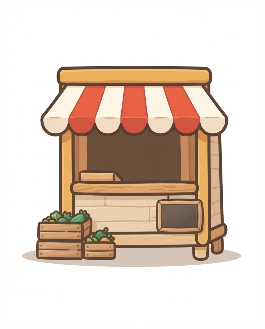 Shop Facade Level 1 - Tiny Stall