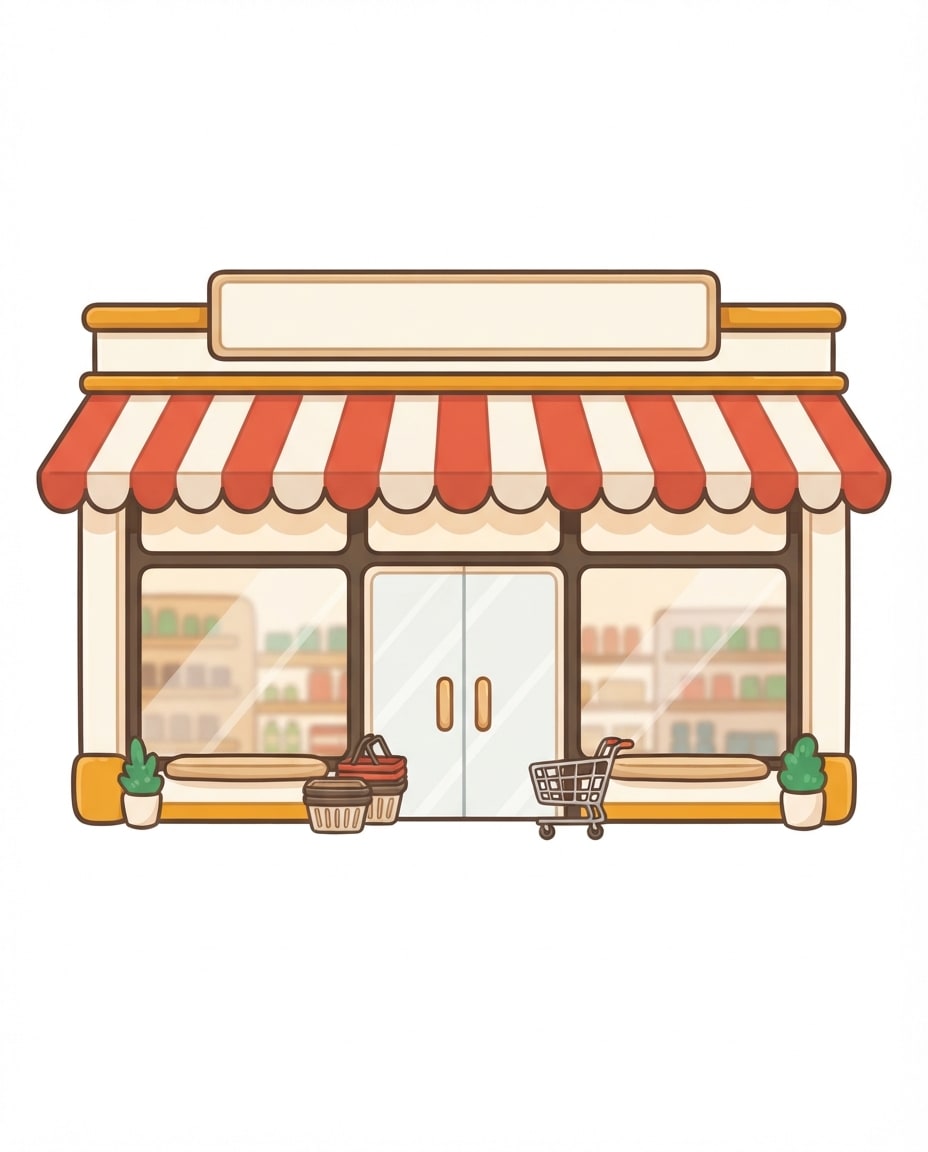 Shop Facade Level 4 - Supermarket