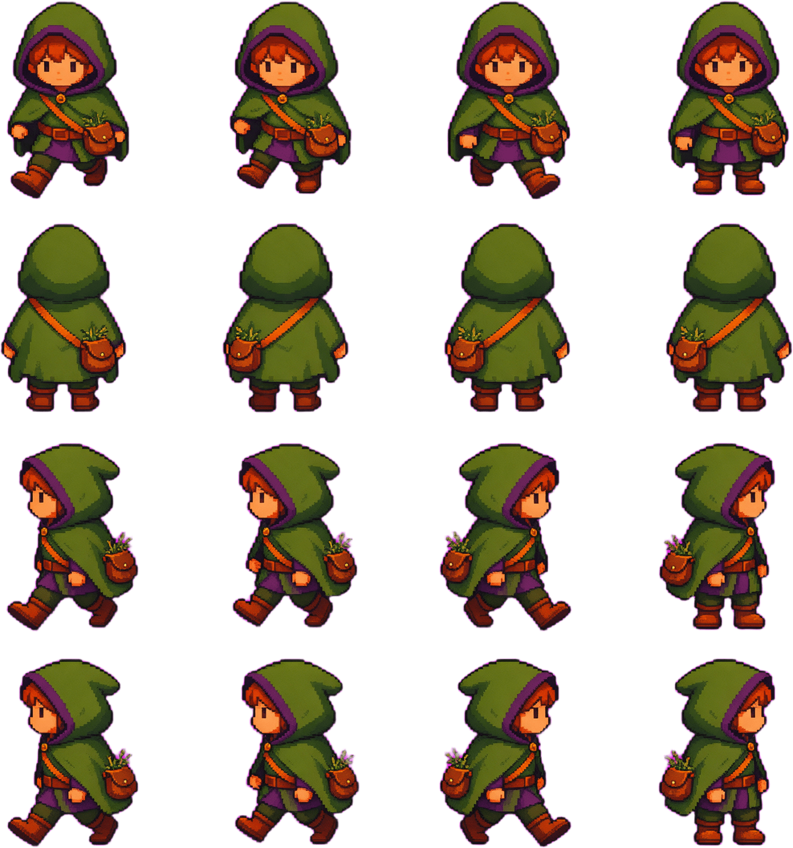 Cozy Forager Pixel Sprite Sheet
