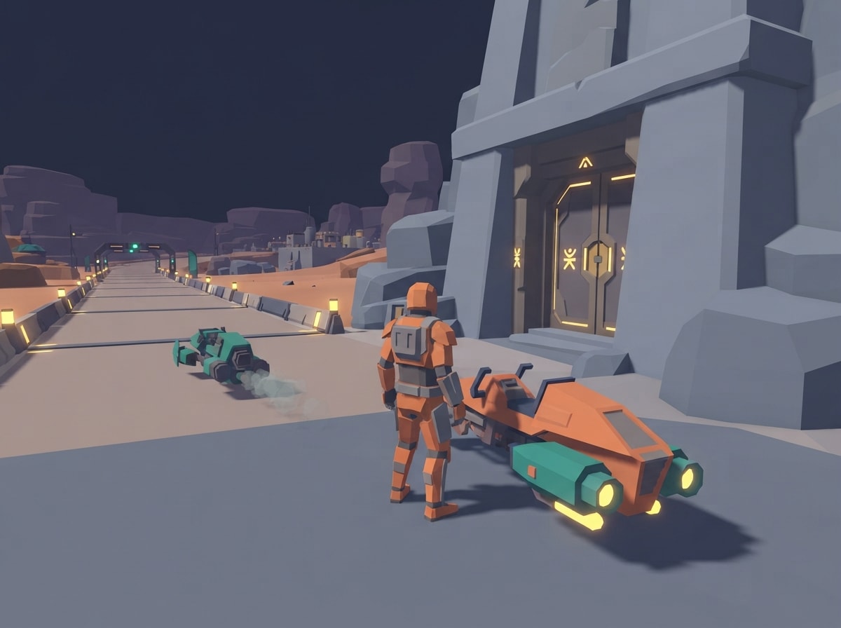 Chunky low-poly